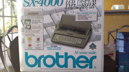 BROTHER SX-4000 LCD LCD TYPEWRITER
