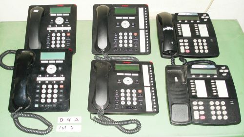 Mixed lot of 6 Avaya IP Business Phones, used, not tested