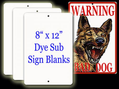 10 Pieces of PARKING SIGN ALUMINUM SUBLIMATION BLANKS 8&#034;x 12&#034; / WITH HOLES