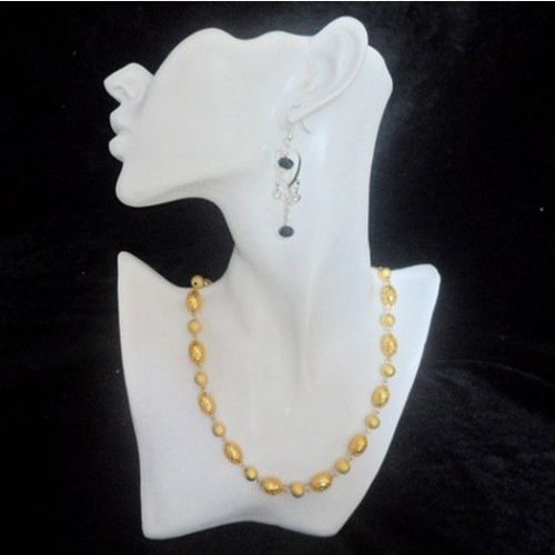 11&#034; White Jewelry Bust Figure Mannequin Pendant Necklace Earring Display Stand