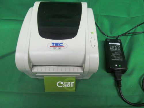 Tsc america tdp-245 plus 4 inch thermal label barcode printer w/ power and usb for sale