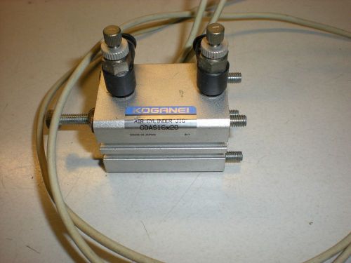 Koganei Model CDA16x20 Pneumatic Cylinder w/Flow Controls &amp; Position Sensors