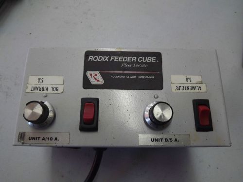 Rodix feeder cube model fc-92 plus dual vibratory feeder control 121-8450 part for sale