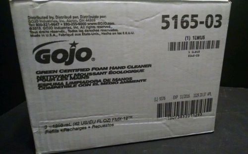 Gojo 5165 EcoLogo Green Seal Certified Foam Hand Cleaner 1.25L 42oz Refill New.