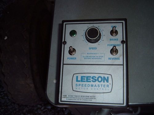 Leeson speedmaster electric motor Control