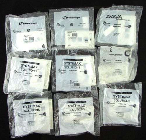 LOT Of 9 COMMSCOPE Systimax Solutions White 3 Port Wall Mount #M13L-262 IOP