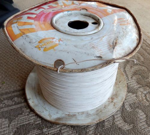 Approx. 9110&#039; + White 24 AWG  Wire Teflon Ins Silver Plated Copper  * Roll*
