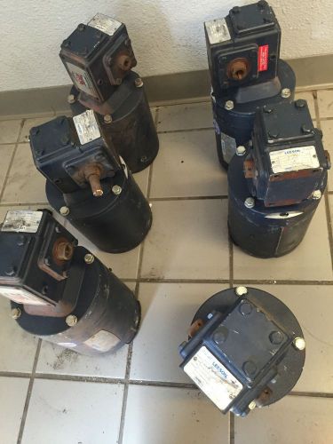 Leeson .5 hp electric motor 208/230 3 phase motor with 0.5 to 1 gear reducer . for sale