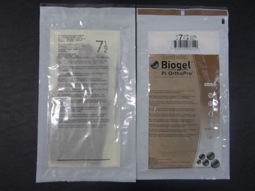 65ea 47675 Biogel PI OrthoPro Size 7 1/2 Molnlycke Healthcare Brown synthetic