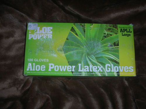Aloe Power Latex Gloves - LARGE