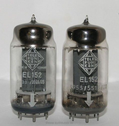 2  tubes &lt;&gt;  Telefunken    EL152  (502049)