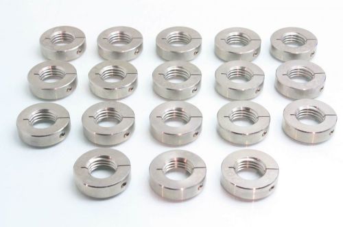 18 Stainless Steel One-Piece Threaded Shaft Clamp On Shaft Collars M30 Threads