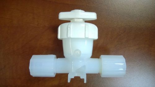 Entegris 201-47-01 manual valve fluoroware with pfa nuts 2-way diaphram 2888 for sale