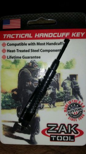 Zak Tool ZT11P Tactical Carbon Fiber Black SWAT Police Universal Handcuff key