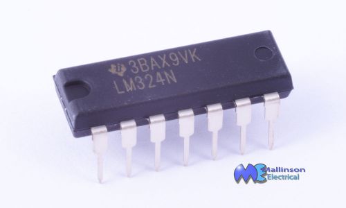 Lm324n linear ic quad op amp 14 pin dil  dip14 for sale