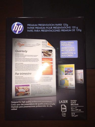 Hp Premium Presentation Laser Paper, 32lb, 8.5x11, 250 Sheets