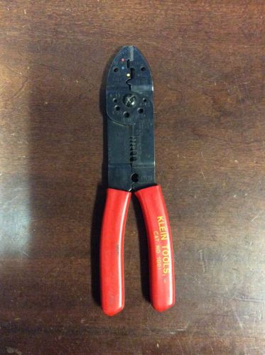 Klein tools cat. no 1001 wire stripper with rubber covered red handle for sale