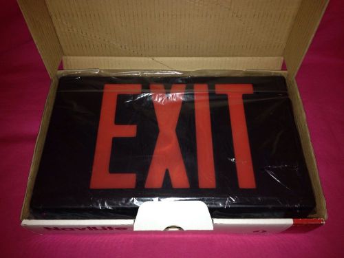 New! navilite thermoplastic led exit sign #nxpb3rbl w/battery back-up for sale