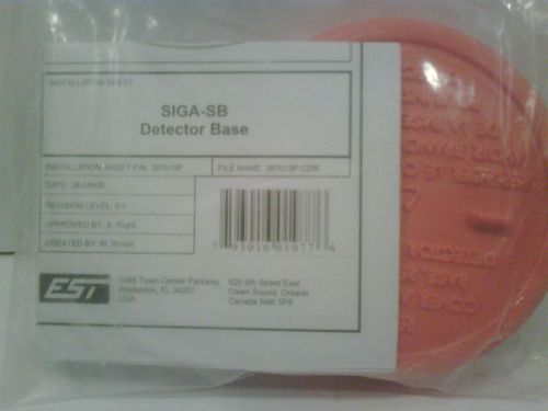 SIGA-SB &#034;NEW&#034; Smoke Detector Base EST 2 3 GE UTC Edwards SIGA-PS SIGA2-PS SB4