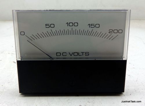 Crompton DC Volt Panel Meter 363-01/A-RLRL Range 0-200 VDC Missing One Bolt