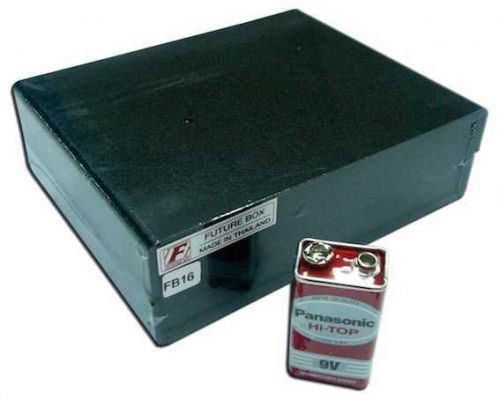 Electronic project black plastic box 14 x 11 x 4.2 cm. [ fb16 ] for sale