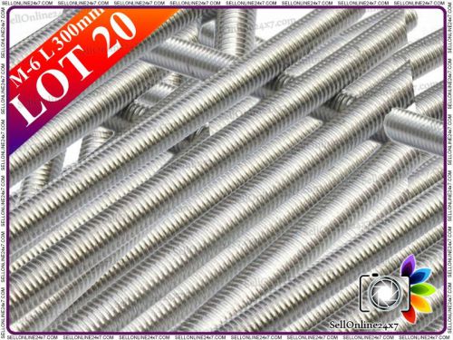 Best quality a2 stainless steel fully threaded rod/bar/stud - lot of 20 for sale