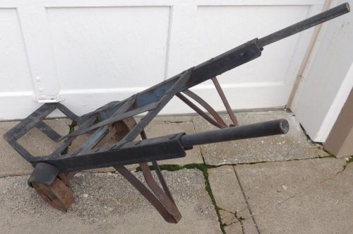 Antique 100% steel hand truck industrial cart dolly american pulley co. fenders for sale
