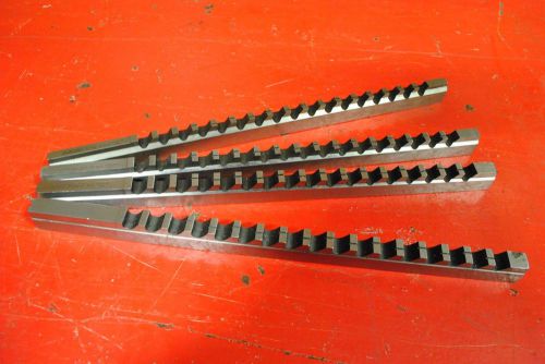 (4) duMont D HS BROACHES 5/16&#034; 3/8&#034; 7/16&#034; 1/2&#034; MACHINIST TOOL USA #12
