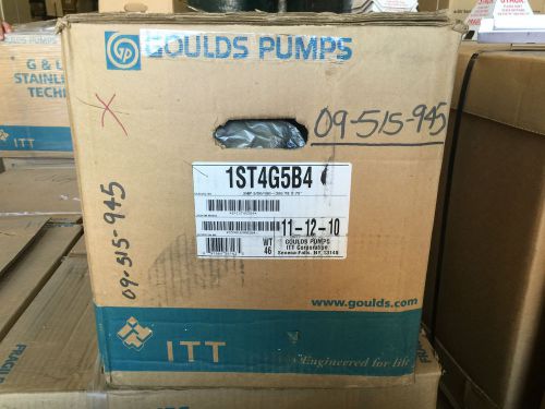 GOULDS 1ST4G5B4 NPE SERIES END SUCTION 316L STAINLESS STEEL CENTRIFUGAL PUMP