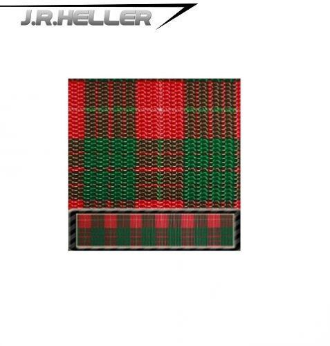1&#039;&#039; polyester webbing (multiple patterns) usa made!- red tartan -1 yard for sale