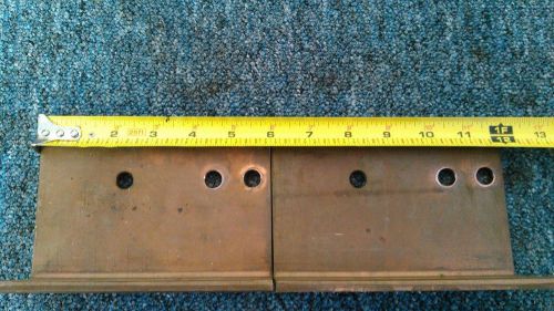 copper electrical buss bar 3 5/8&#034; x 6&#034; x 2 1/4&#034; x 1/4&#034;   two in total
