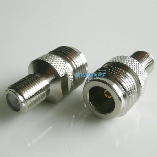 10Pcs N female jack to F female jack center RF coaxial adapter connector 50ohm