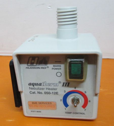 AquaTherm III Nebulizer Heater Cat No 050-12E Without Power Cable