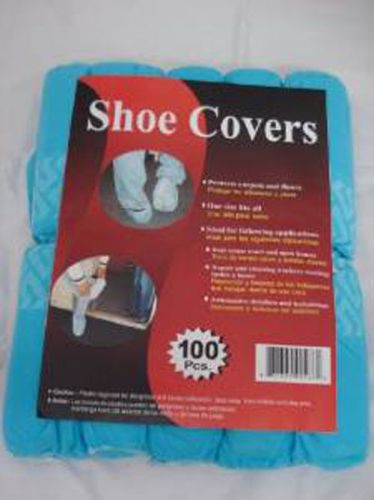 Disposable polypropylene shoe covers  l  100-pack painting construction cleaning for sale