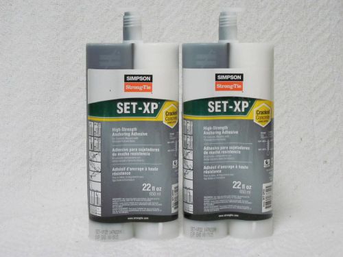 2 Pack Simpson Strong Tie SET-XP22 22-oz Structural EpoxyTie Anchoring Adhesive
