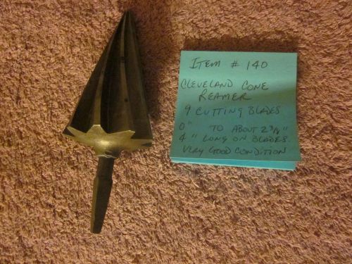 Cleveland Tool &amp; Die Cone Reamer, Vintage Very Heavy  Good Condition!