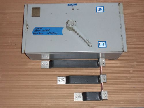 CUTLER HAMMER FDPW365R 400 AMP 600V FUSIBLE PANEL PANELBOARD SWITCH HARDWARE