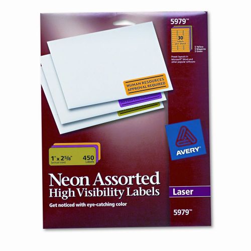 Avery Consumer Products High-Visibility Laser Labels, 450/Pack