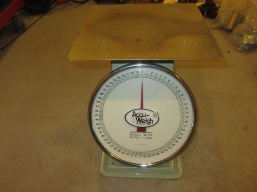 Accu-Weigh 60 lb Scale 60lbs X 4 oz Temperature Compensated M-64