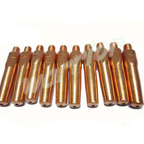 10pcs cooper material contact tips for mig welding parts m6*45mm*1.0mm for sale