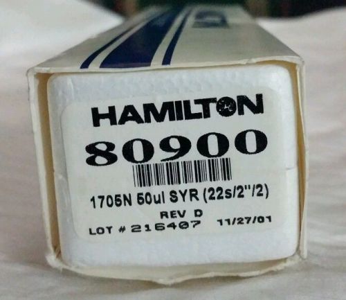 Hamilton 80900 .05 mL Syringe 1705N 50ul SYR (22s/2&#034;/2)
