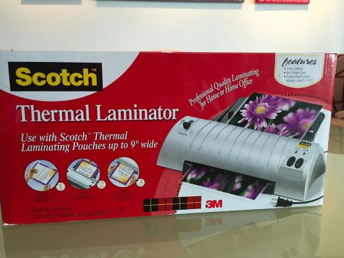 Scotch Thermal Laminator 2 Roller System &amp; Laminating Pouches, TL901