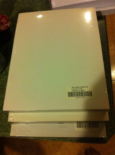 NEW Clear Plastic Binding Covers 10 Mil 8-1/2 x 11 Qty 4x 100 Report Sheets