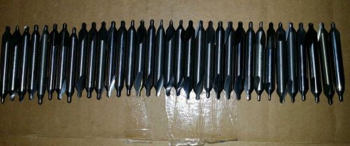2 - Ends Solid Carbide Center Drill Bits (Set of 34)