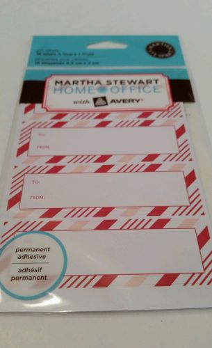 MARTHA STEWART new AVERY 24pk RED GIFT LABELS HOME OFFICE