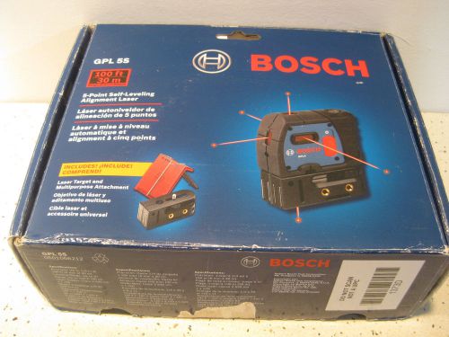 BOSCH GPL 5S 5-Point Self-Levelling Alignment Laser 100ft - Gently USED