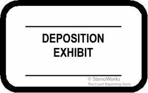 DEPOSITION EXHIBIT 2 Lines Labels Stickers White  492 per pack