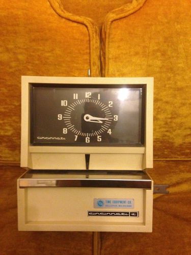 Cincinnati employee time clock punch stamp recorder works for sale