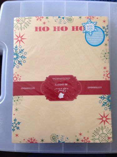 Great Papers Ho Ho Ho Snowflake Letterhead 80ct