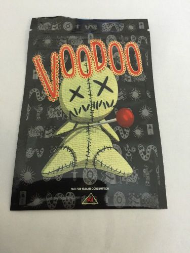 100 Voodoo 10g EMPTY** mylar ziplock bags (good for crafts incense jewelry)